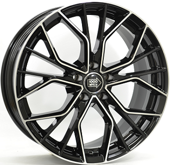 MILLE MIGLIA 1020 hliníkové disky 8x18 5x112 ET32 Gloss Black / Polished