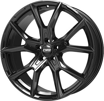 Jante CMS 8.5x20 5/112 ET40 Gloss Black Guadeloupe angle