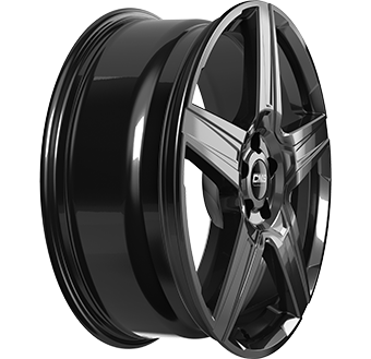 Jante CMS 7.5x19 5/112 ET32 Gloss Black Guadeloupe Martinique angle