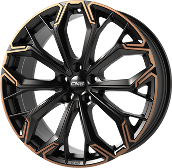Jante CMS 8.0x19 5/112 ET45 Black / Copper Guadeloupe Martinique