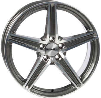 MONACO WHEELS MC3 ANTRACIET / GEPOLIJST