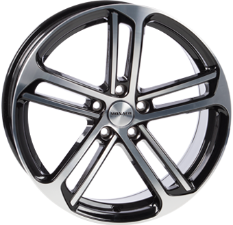 MONACO WHEELS MC4 ZWART GLANS / GEPOLIJST