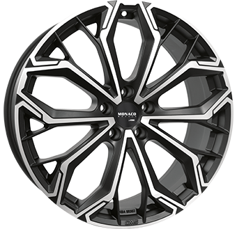 Jante MONACO WHEELS 8.0x19 5/112 ET52 Dull Black / Polished Guadeloupe