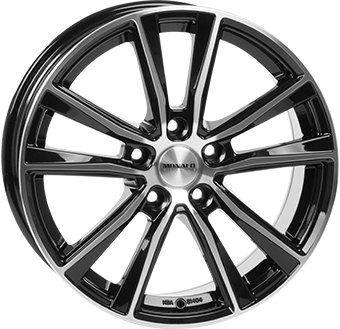 MONACO WHEELS MC6 ZWART GLANS / GEPOLIJST