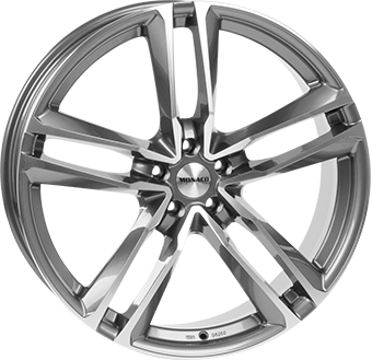 MONACO WHEELS MC7 ANTRACIET / GEPOLIJST