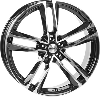 MONACO WHEELS MC7 ZWART GLANS / GEPOLIJST