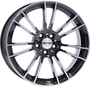 MONACO WHEELS MC8 ZWART GLANS / GEPOLIJST