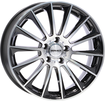 MONACO WHEELS MC9 ZWART GLANS / GEPOLIJST