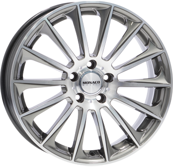 MONACO WHEELS MC9 ANTRACIET / GEPOLIJST