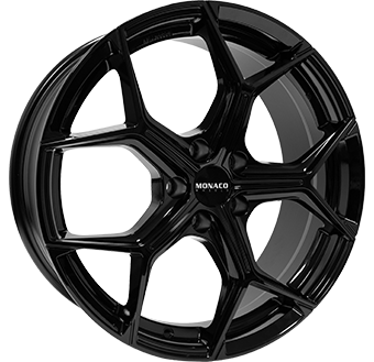 MONACO WHEELS GP16 ZWART GLANS MONACO WHEELS GP16 ZWART GLANS