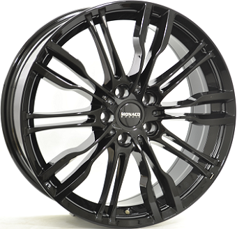 MONACO WHEELS GP8 ZWART GLANS