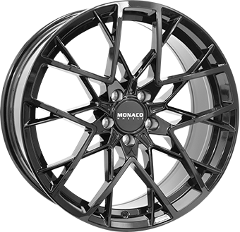 MONACO WHEELS GP9 ZWART GLANS