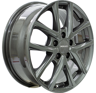 Jante MONACO WHEELS 2 7.0x17 5/112 ET35 Anthracite Dark Guadeloupe angle