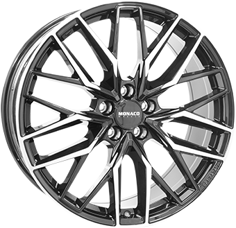 MONACO WHEELS GPX ZWART GLANS / GEPOLIJST