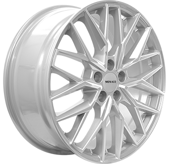 Jante MONACO WHEELS 8.0x19 5/112 ET45 Silver Guadeloupe angle