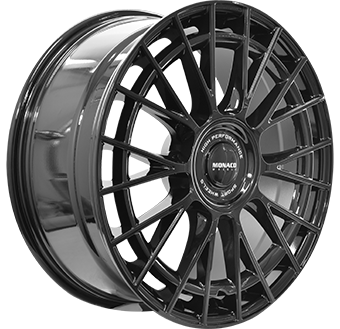 Jante MONACO WHEELS 8.0x18 5/112 ET42 Gloss Black Guadeloupe angle