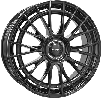 MONACO WHEELS GP12 ZWART GLANS