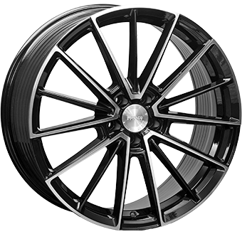 MONACO WHEELS FF1 ZWART GLANS / GEPOLIJST