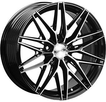 MONACO WHEELS FF4 ZWART GLANS / GEPOLIJST