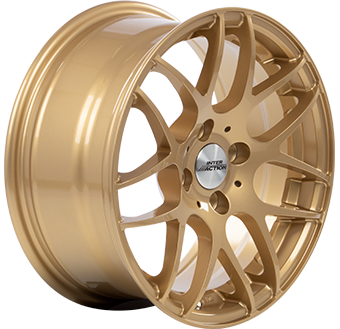 Jante INTER ACTION 7.0x15 4/100 ET38 Gold Guadeloupe angle