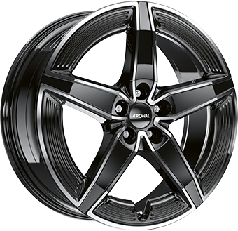 Jante RONAL 8.5x20 5/112 ET45 Gloss Black / Polished Guadeloupe Martinique