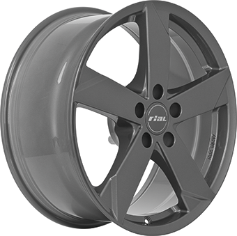Jante RIAL 5.5x15 5/100 ET40 Anthracite Guadeloupe Martinique angle