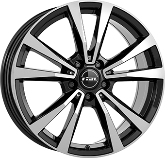 Jante RIAL 7.5x18 5/112 ET44 Gloss Black / Polished Guadeloupe Martinique