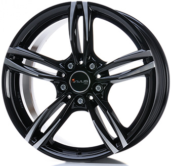 Jante AVUS VELGEN 7.5x17 5/120 ET32 Gloss Black / Polished Guadeloupe Martinique