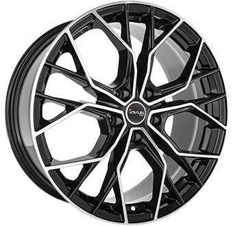 Jante AVUS VELGEN 8.0x18 5/112 ET30 Gloss Black / Polished Guadeloupe Martinique