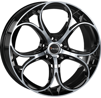 Jante AVUS VELGEN 8.5x20 5/110 ET31 Gloss Black / Polished Guadeloupe Martinique