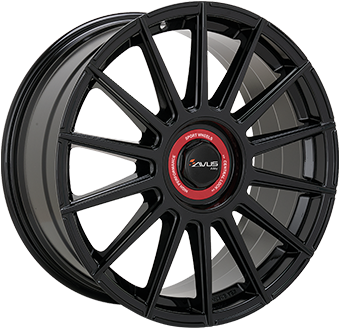 AVUS AC-M09 ZWART GLANS / ROOD