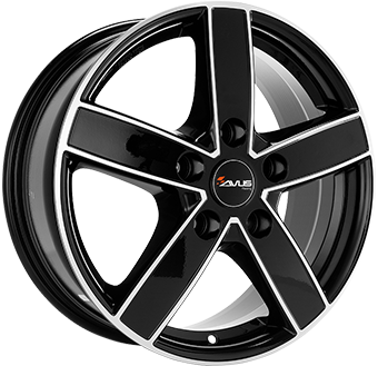Jante AVUS VELGEN 7.5x18 5/108 ET47 Gloss Black / Polished Guadeloupe Martinique