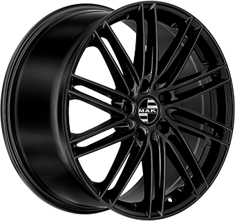Jante MAK 10.0x21 5/130 ET33 Gloss Black Guadeloupe Martinique angle