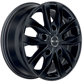 Jante MAK 7.0x17 5/130 ET66 Gloss Black Guadeloupe angle