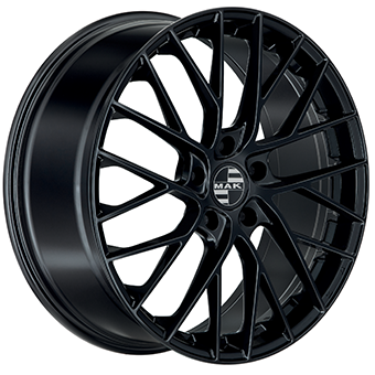 Jante MAK 11.0x20 5/130 ET66 Gloss Black Guadeloupe angle