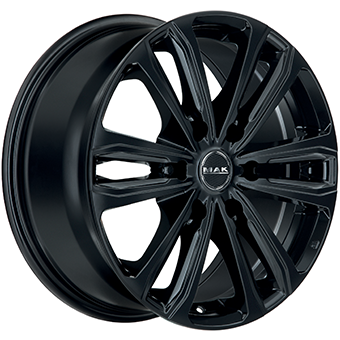 Jante MAK 7.5x18 6/120 ET47 Gloss Black Guadeloupe Martinique angle