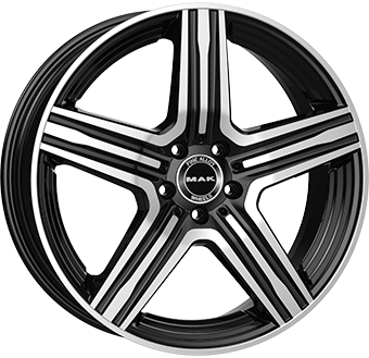 Jante MAK 9.0x20 5/112 ET33 Gloss Black / Polished Guadeloupe Martinique