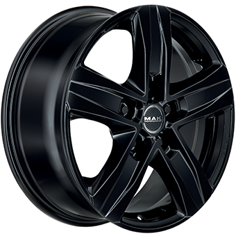 Jante MAK 6.5x16 5/120 ET50 Gloss Black Guadeloupe angle