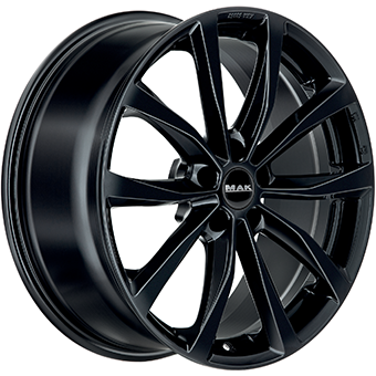 Jante MAK 7.5x18 5/114 ET47 Gloss Black Guadeloupe Martinique angle