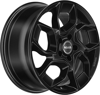 Jante MAK 6.5x16 5/118 ET65 Gloss Black Guadeloupe Martinique angle