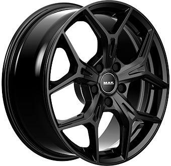 Jante MAK 6.5x17 5/112 ET45 Gloss Black Guadeloupe Martinique angle