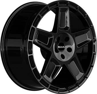 Jante MAK 9.0x20 6/139 ET55 Gloss Black Guadeloupe Martinique angle