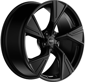 Jante MAK 10.0x22 5/130 ET38 Gloss Black Guadeloupe Martinique angle