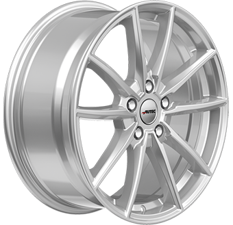 Jante AUTEC 8.5x19 5/112 ET26 Silver Guadeloupe Martinique angle