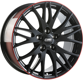 CMS C8 ZWART / ROOD
