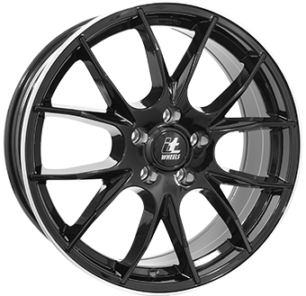IT WHEELS KIRA ZWART GLANS / GEPOLIJSTE RAND