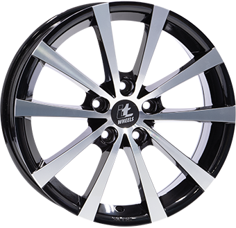 E-shop IT WHEELS ALICE hliníkové disky 7x17 5x100 ET45 Gloss Black / Polished