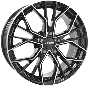 IT WHEELS TIARA ZWART GLANS / GEPOLIJST