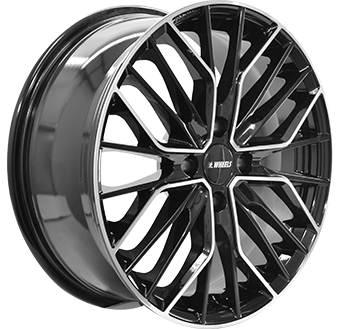 Jante IT WHEELS 6.5x16 4/108 ET44 Gloss Black / Polished Guadeloupe angle