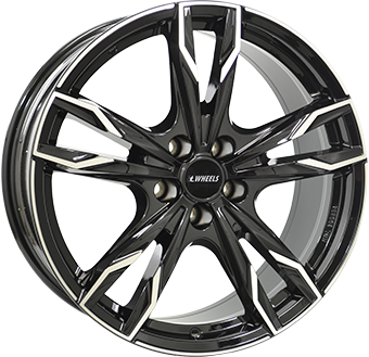 Jante IT WHEELS 8.0x18 5/112 ET40 Gloss Black / Polished Guadeloupe